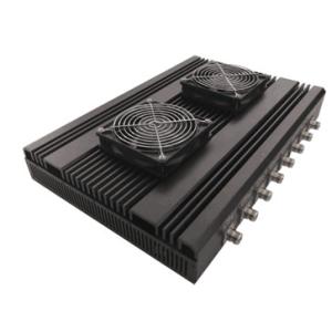 DC 12V / 24V High Power Signal Jammer 8 Channels 160W 8 Bands 10-100m Jamming