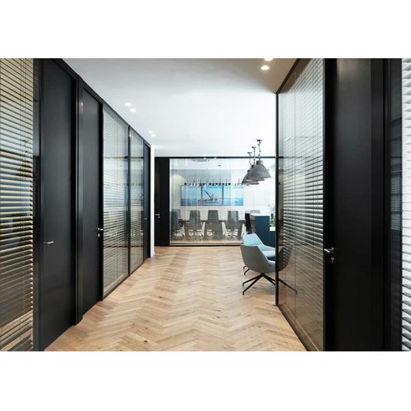 Office Hotel Partition Wall Indoor Glass Solid Shutters Dimming Glass Support Customization Many Selections