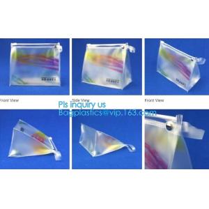 Buy cheap Promotional PVC Toiletry bag with zipper and slider, Underwear packing bag,shinny zipper,matte slider printing customize from wholesalers