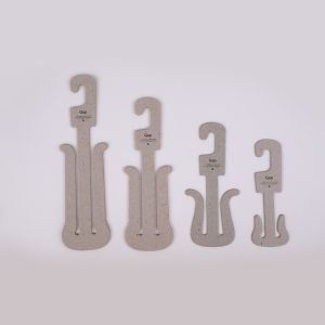 Buy cheap Recycled Paper Custom Cardboard Hangers 10cm Width For Slippers And Shoes from wholesalers