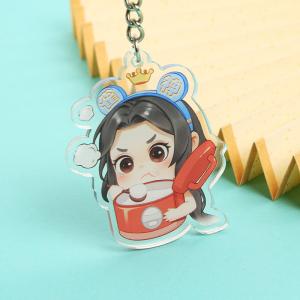 Manufacturer Pattern Printed Acrylic Keychain Caricatur Cartoon Character Cute