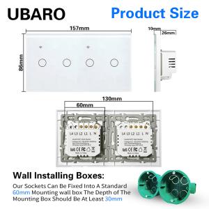Buy cheap 157 Type Eu Tuya Home Wifi Buttons UL94V0 Smart WIFI Switch 240V Bluetooth Wall Switch For IOS Android App Conrtrol from wholesalers