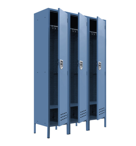 Buy cheap 3 Compartment metal Staff Locker Cabinet Gym Storage Locker from wholesalers