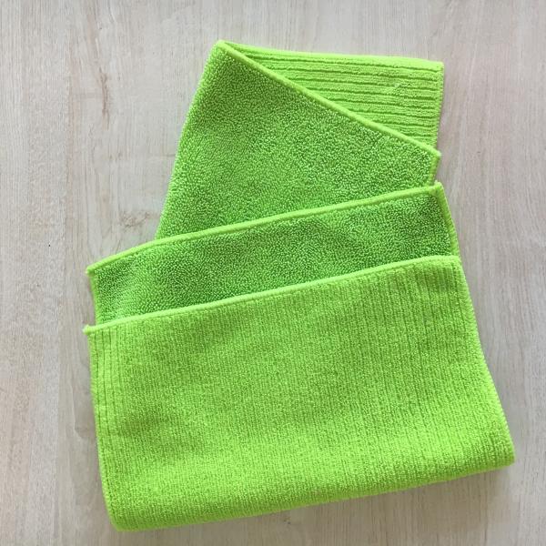 Quality Thick twist 2-layers polyester green tea towels for sale