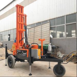 Buy cheap 150-Meter Mobile Water Well Borehole Drilling Rig Powered By 32HP Diesel Engine from wholesalers