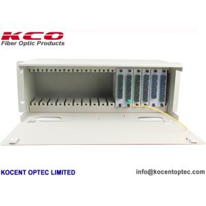 China 4U Rack Mountable Fiber Optic Splitter ODF Patch Panel 1*2 1*4 1*8 1*16 1*32 LGX Type on sale