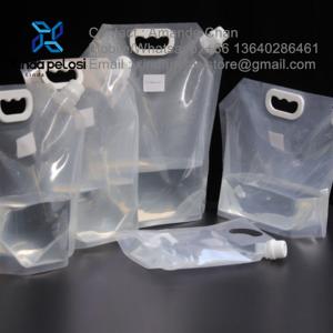 Liquid Spout Pouch Reusable Durable Spouted Stand Up Pouches Juice Drink Takeout