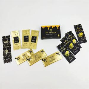 Buy cheap Aluminum Foil Wrappers Packages For Male Enhancements Royal Honey Metallic Color Pouches Custom Printing Honey Packets from wholesalers