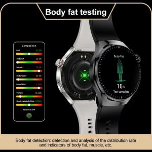 TK26 Health Monitoring Smart Watch 1.43 Inch ECG PPG BT Call Metal Strap Mens