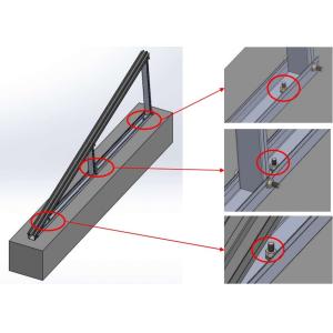 Buy cheap Structure home system solar panel Ballasted Solar Mounting Systems solar mounting roof rail home system from wholesalers