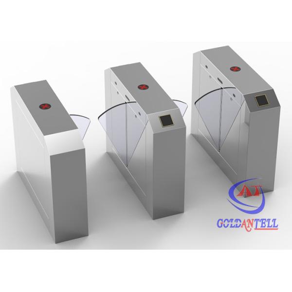 Half Height Infrared access control Flap Barrier Gate Manual Card Collecting