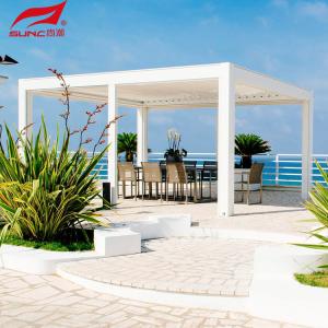 Buy cheap Windproof Motorized Aluminum Pergola With Smart Home Integration Remote Control from wholesalers