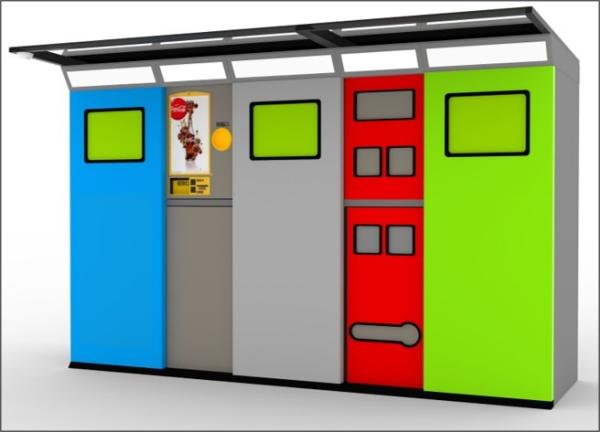 Buy cheap University Multi-Container Waste And Garbage Reverse Recycling Vending Machine 230v from wholesalers