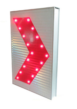 Quality 65mm Monocrystalline Solar Panel Solar Chevron Sign For Safety for sale