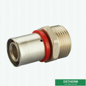 Male Threaded Coupling Compression Double Straight Brass Press Union Fittings