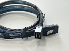 Buy cheap Mini SAS HD SFF-8643 to SFF-8643 High-Speed Cable Connector Assembly 1m | Internal Server Storage Signal & Power Wire Harness from wholesalers