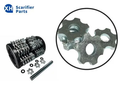 6PT Drum Carbide Flails with 30mm Inner Diameter and 8mm Width for Surface