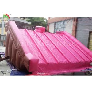 Buy cheap Garden 0.55 Mm PVC PVC Tarpaulin Inflatable Water Slide For Kids Pink Color Customized from wholesalers