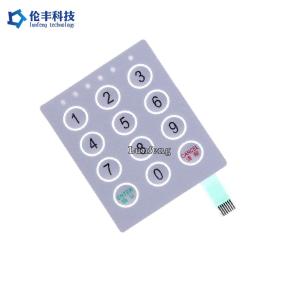Pantone PET Membrane Switch , Polyester Membrane Switch Keyboard