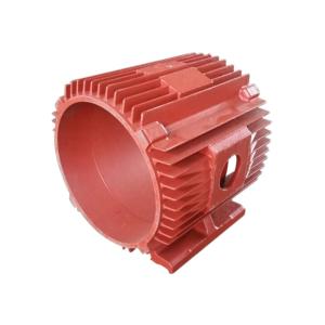 Buy cheap Sandblasting Die Casting Red Round Aluminium Motor Casing from wholesalers