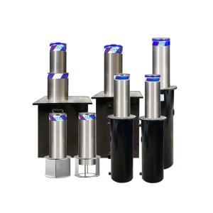 Buy cheap High-Security Automatic Bollards Crash-Rated Hydraulic Rising Bollard with Manual Override Parking Barrier from wholesalers
