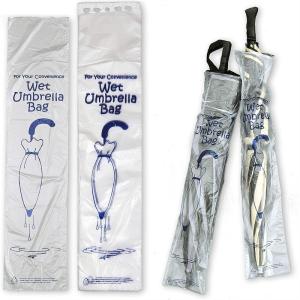 Custom Recycle Compostable Biodegradable Plastic Wet Umbrella Bags