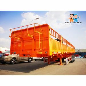 Buy cheap 13T FUWA Skeletal Fencing Dropside Storage Semi Trailer from wholesalers