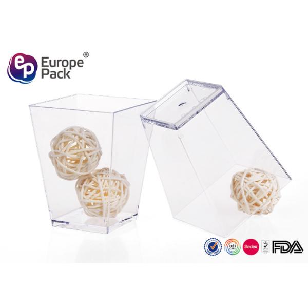 Ice Cream Disposable Dessert Plastic Containers 5 Oz For Party / Wedding