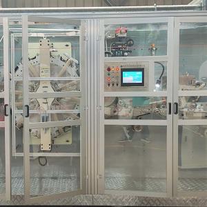 Full Servo CE Certificate Sanitary Napkin Making Machine Engineers Oversea