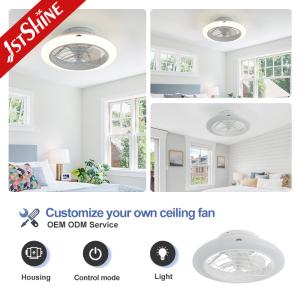 Metal Body Material 20" Small Space Ceiling Fan with 40W LED Lighting and