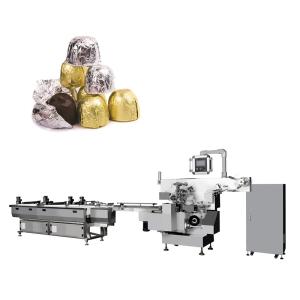 Aluminum Foil Candy Cookie Wrapping Packaging Machine Main Function Chocolate