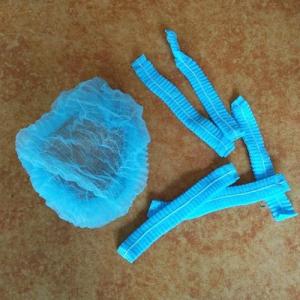Buy cheap Blue Bouffant Clip Cap Disposable Surgical Hair Net Cap from wholesalers