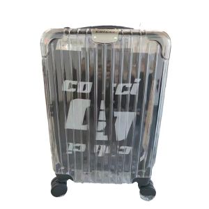 Buy cheap Dry and Wet Separation Transparent Luxury PC Waterproof Hard Shell Carry-on Suitcase with TSA Lock Clear Valise Cabin Travel Luggage from wholesalers