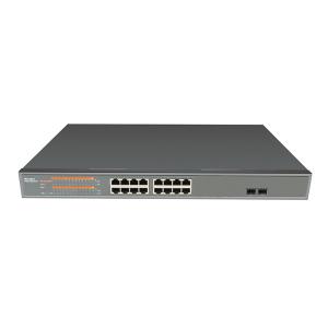 Buy cheap Gigabit Ethernet PoE Switch,Unmanaged,16x10/100Base-TX + 2x1000Base-FX SFP / product