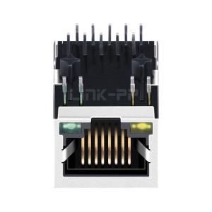Buy cheap LPJ0009GDNL 10/100 Base-T 1x1 Port RJ45 Magnetics Ethernet Connector With PoE Rectifier Bridge Yellow/Green LED Tab Down from wholesalers