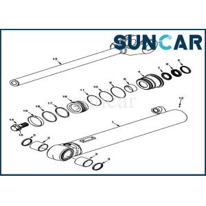 84244457 Lift Cylinder Seal Kit Case Sealing Kit For Models 921F 821G 821F