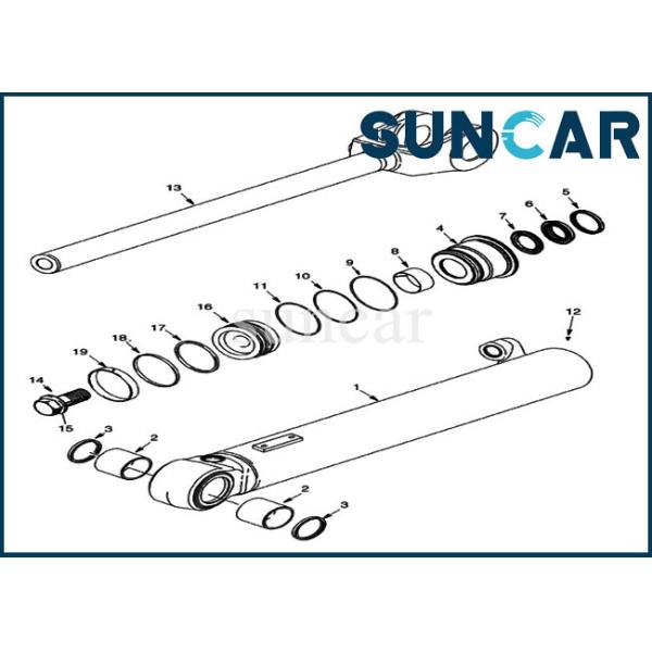 84244457 Lift Cylinder Seal Kit Case Sealing Kit For Models 921F 821G 821F