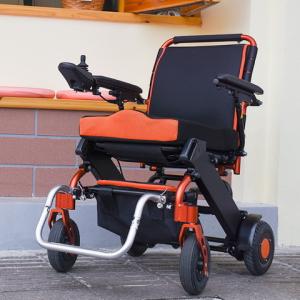 Buy cheap Electric Foldable Wheelchair 6km/H With Rigid PU Tyre from wholesalers