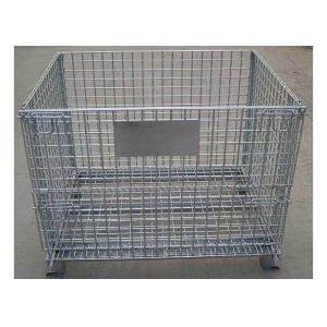 Buy cheap Collapsible Medium Duty Wire Mesh Container 125mm Wheel from wholesalers
