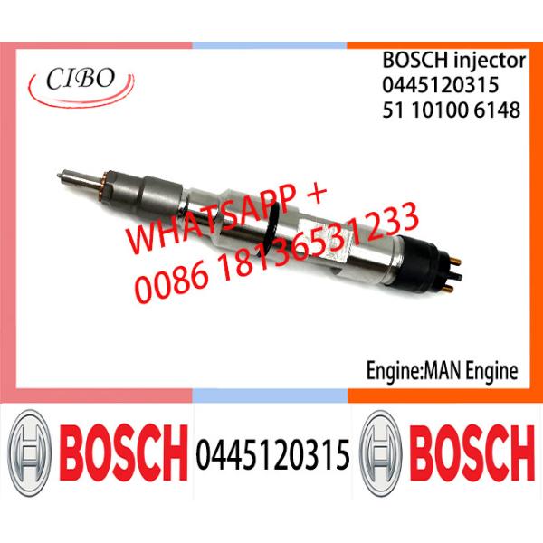 Quality BOSCH 0445120315 Neutral Diesel Fuel Injector Assembly 0445120315 51101006148 For MAN Engine for sale