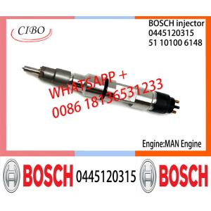 Buy cheap BOSCH 0445120315 Neutral Diesel Fuel Injector Assembly 0445120315 51101006148 For MAN Engine from wholesalers