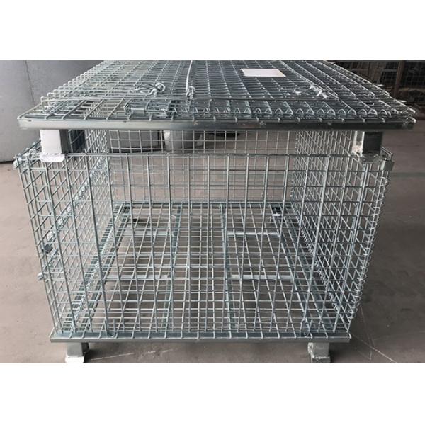 Buy cheap Conventional 6.4mm Galvanized Metal Pallet Cage from wholesalers