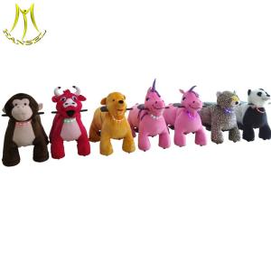 Buy cheap Hansel coin operated walking kiddie ride on electronic plush animal from wholesalers