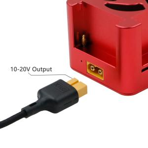 Alvins 4 Slot NP-F Battery Supper Fast Charger to USB C 100W with Freeze Fan for