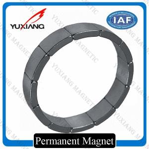 Buy cheap N40SH Segment Neodymium Arc Magnets Sintered Technology Zn Coating ISO9001 product