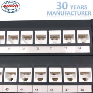 Buy cheap Network Unshielded Patch Panel Loaded With Keystone Jack 48 Ports 2u Cat6 UTP from wholesalers