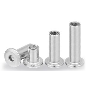 Buy cheap Flat Head Hexagon Socket Sleeve Barrel Connector Nut Stainless Steel Sleeve Barrel Nut from wholesalers