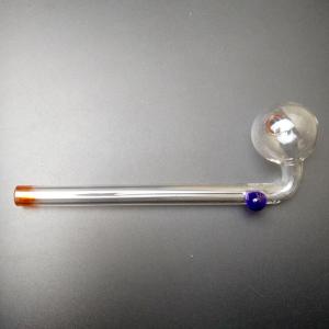 Curved Glass Oil Burner Bong Pipe With Different Colored Customized Logo