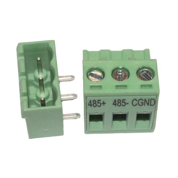 Quality 5.08mm Pitch PCB Plug-in Screw Terminal Blocks Plug + Right Angle Pin Header With Printed Marker Service for sale