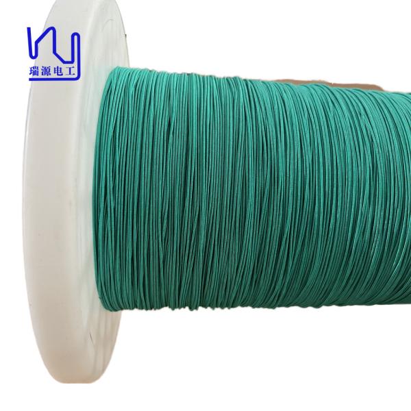 Quality Custom Nature Silk Covered Litz Wire Green Color Enameled Copper Litz Wire For Audio for sale
